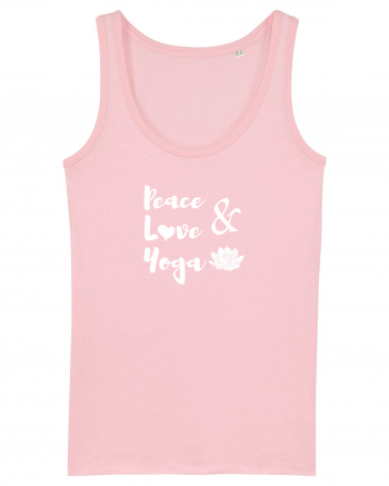 Peace Love Yoga Cotton Pink