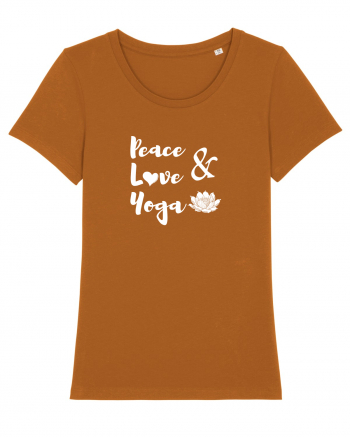 Peace Love Yoga Roasted Orange