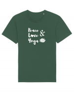 Peace Love Yoga Tricou mânecă scurtă Unisex Rocker