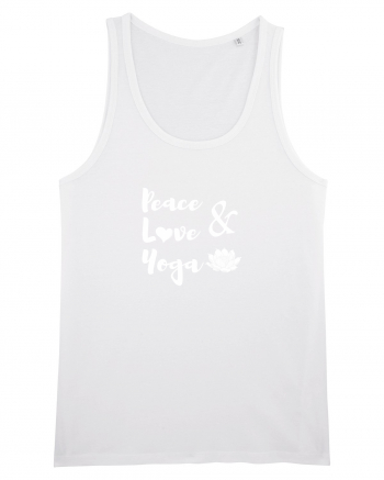 Peace Love Yoga White