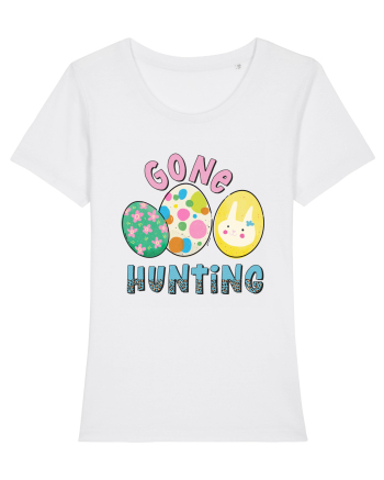 Gone Hunting Easter Eggs White