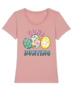 Gone Hunting Easter Eggs Tricou mânecă scurtă guler larg fitted Damă Expresser