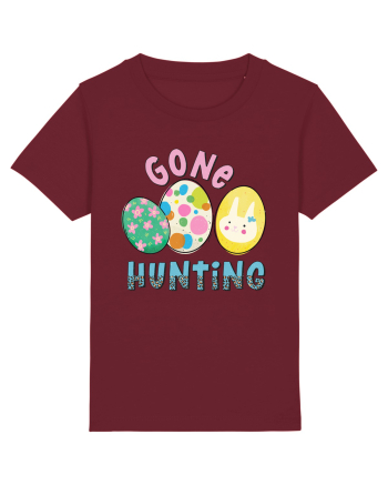 Gone Hunting Easter Eggs Burgundy