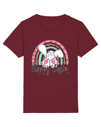 Happy Easter Rainbow Burgundy