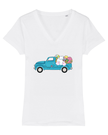 Happy Easter Truck White