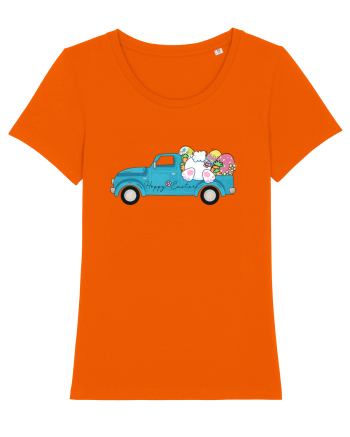 Happy Easter Truck Bright Orange