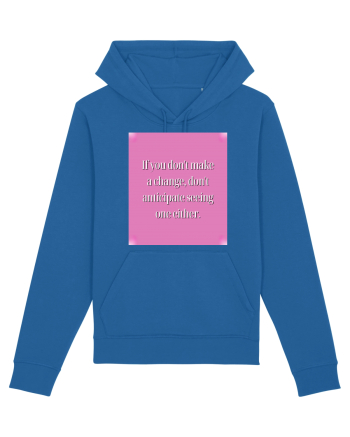 I f you don t make a change, don t anticipate seeing one either Royal Blue
