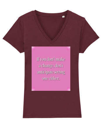 I f you don t make a change, don t anticipate seeing one either Burgundy