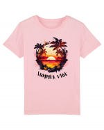 SUMMER VIBE - V1 Tricou mânecă scurtă  Copii Mini Creator