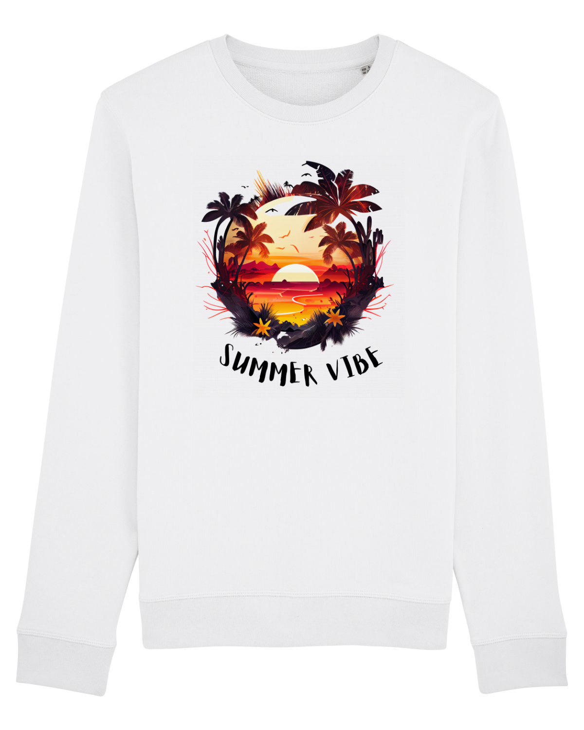 Bluză mânecă lungă Unisex Rise White