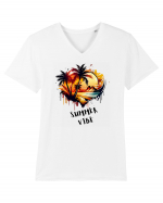 SUMMER VIBE - V2 Tricou mânecă scurtă guler V Bărbat Presenter