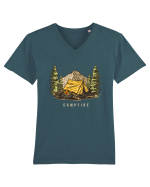 Campfire Tricou mânecă scurtă guler V Bărbat Presenter
