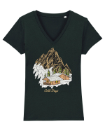 Cold Days Tricou mânecă scurtă guler V Damă Evoker