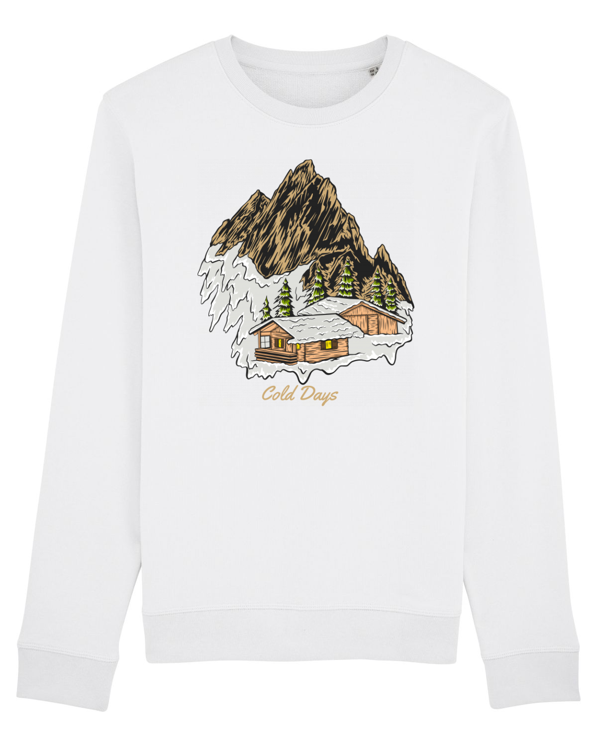 Bluză mânecă lungă Unisex Rise White