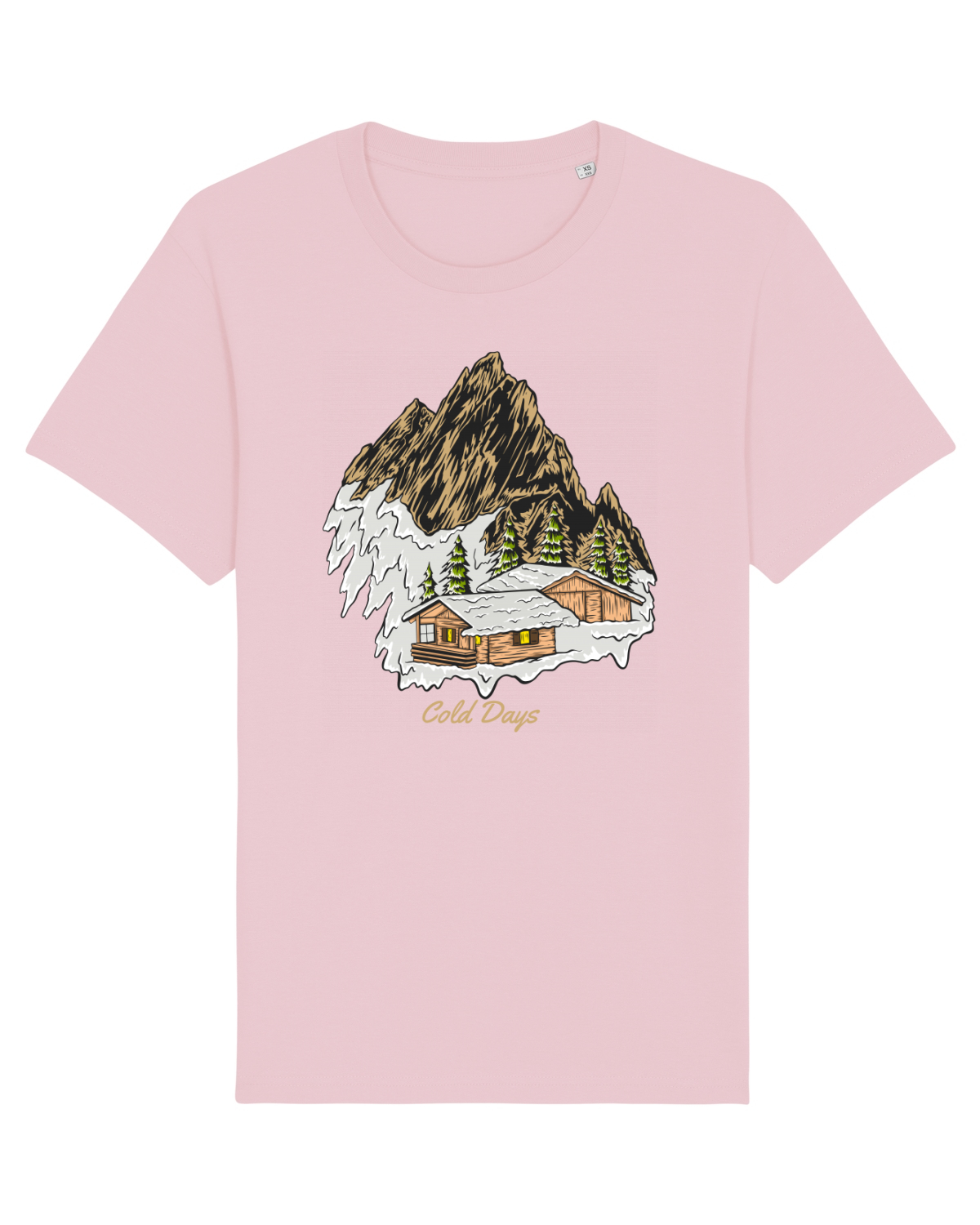 Tricou mânecă scurtă Unisex Rocker Cotton Pink