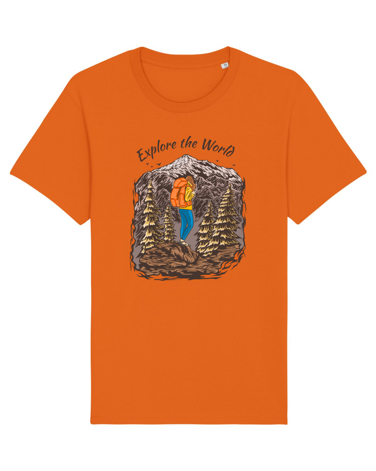 Tricou mânecă scurtă Unisex Rocker Bright Orange