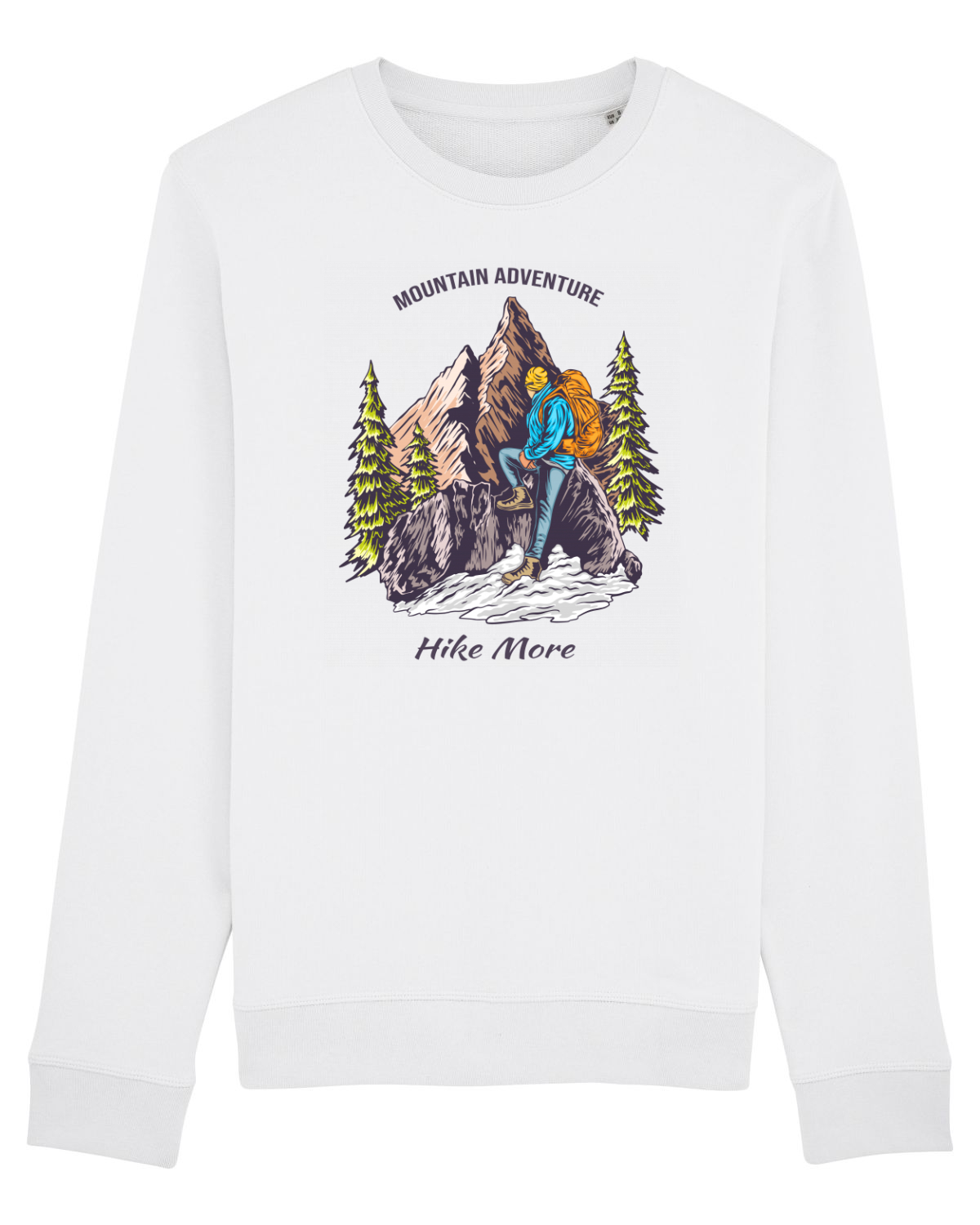 Bluză mânecă lungă Unisex Rise White