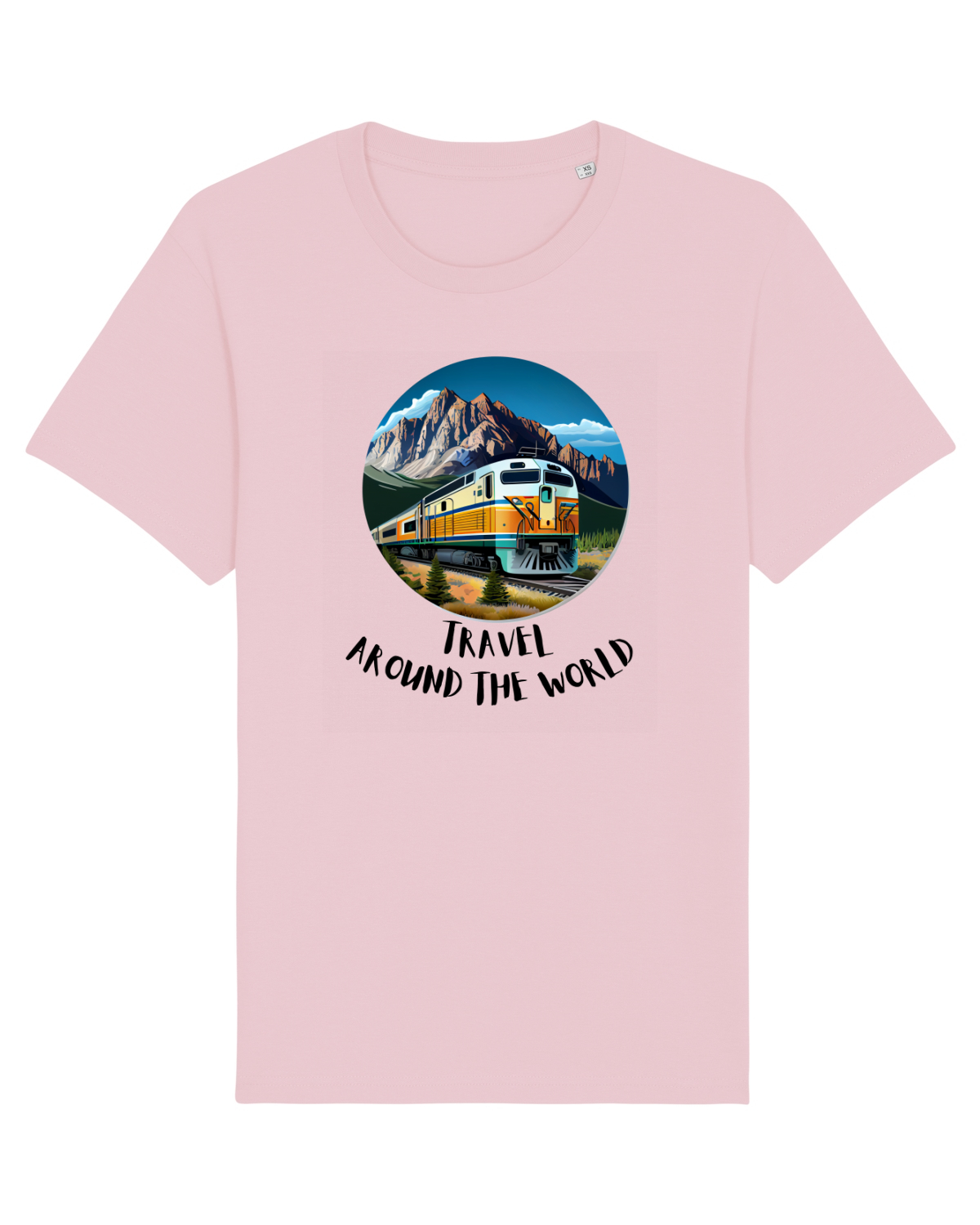 Tricou mânecă scurtă Unisex Rocker Cotton Pink