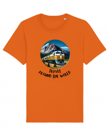 TRAVEL AROUND THE WORLD - V1 Bright Orange