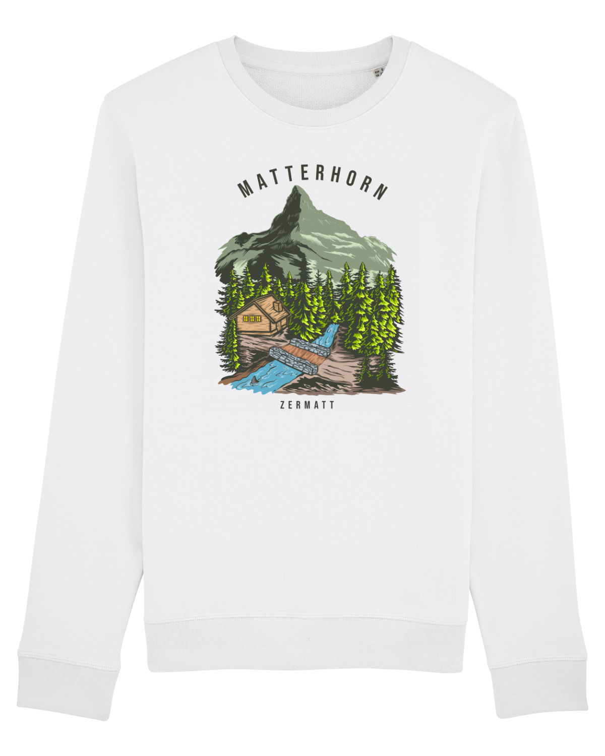 Bluză mânecă lungă Unisex Rise White