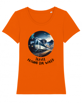 TRAVEL AROUND THE WORLD - V2 Bright Orange