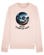 TRAVEL AROUND THE WORLD - V2 Bluză mânecă lungă Unisex Rise