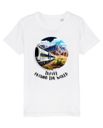 TRAVEL AROUND THE WORLD - V4 Tricou mânecă scurtă  Copii Mini Creator