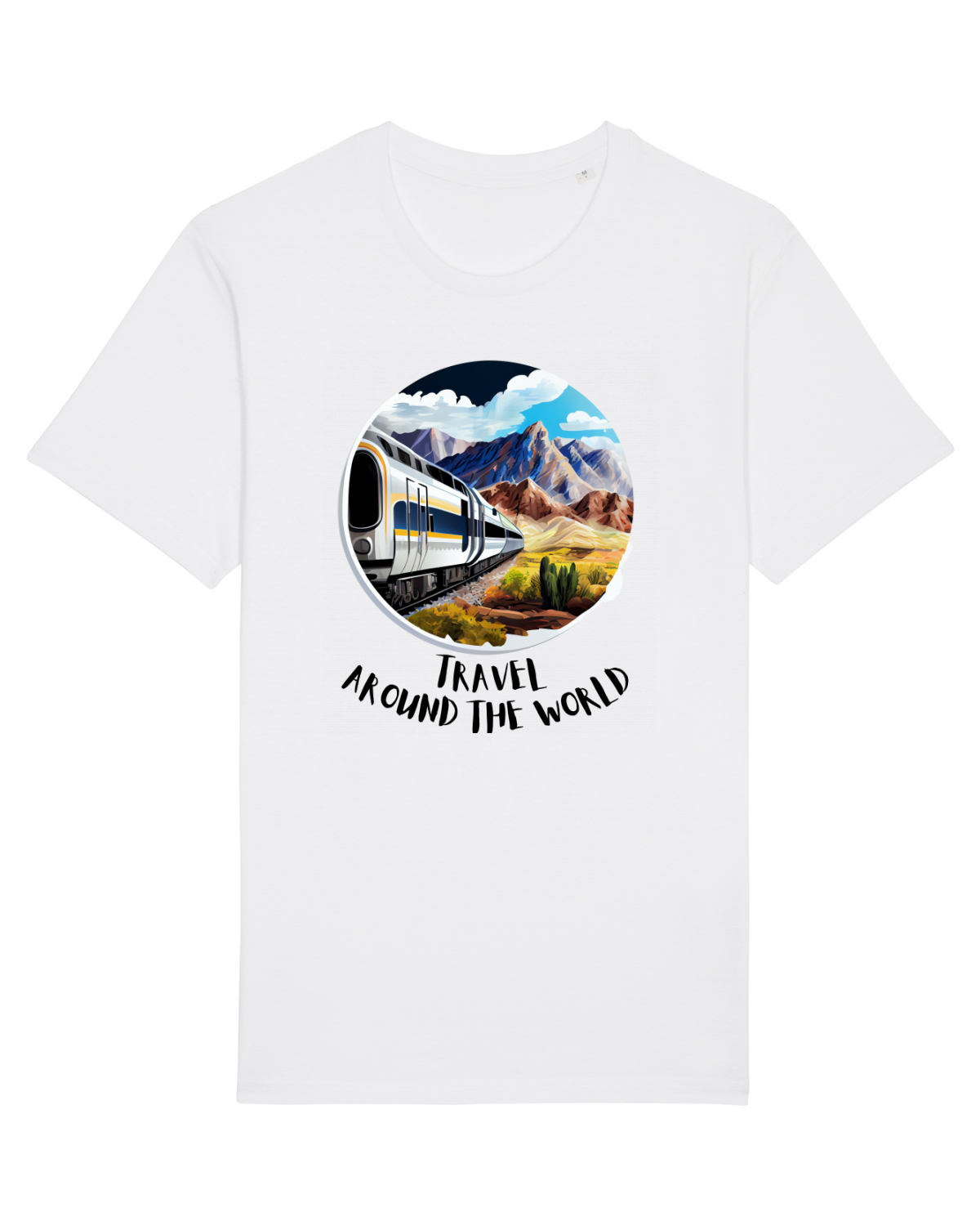 Tricou mânecă scurtă Unisex Rocker White