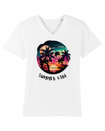 SUMMER VIBE - V4 Tricou mânecă scurtă guler V Bărbat Presenter