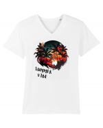 SUMMER VIBE - V5 Tricou mânecă scurtă guler V Bărbat Presenter