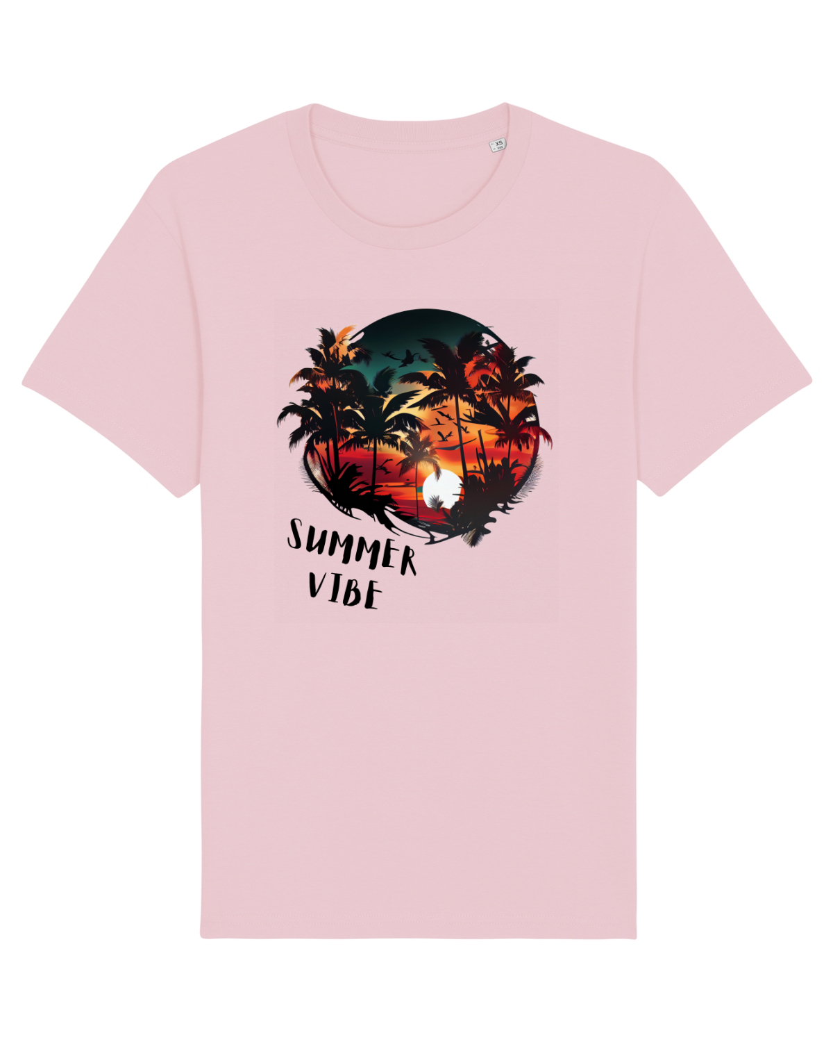 Tricou mânecă scurtă Unisex Rocker Cotton Pink