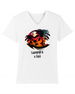 SUMMER VIBE - V6 Tricou mânecă scurtă guler V Bărbat Presenter