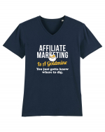 Affiliate Marketing Tricou mânecă scurtă guler V Bărbat Presenter