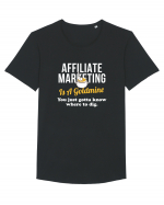 Affiliate Marketing Tricou mânecă scurtă guler larg Bărbat Skater