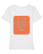 if you don t make a change... Tricou mânecă scurtă guler larg fitted Damă Expresser