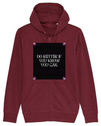 do better if you know you can2 Burgundy