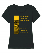 your only  limit is your mind2 Tricou mânecă scurtă guler larg fitted Damă Expresser