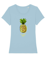 Fine Apple hats Tricou mânecă scurtă guler larg fitted Damă Expresser