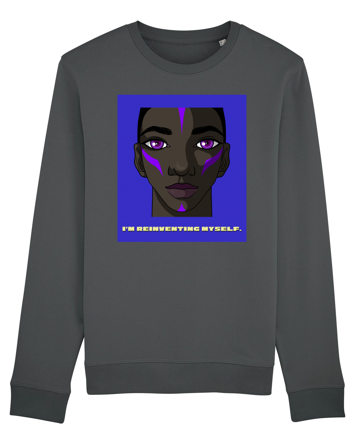 Bluză mânecă lungă Unisex Rise Anthracite