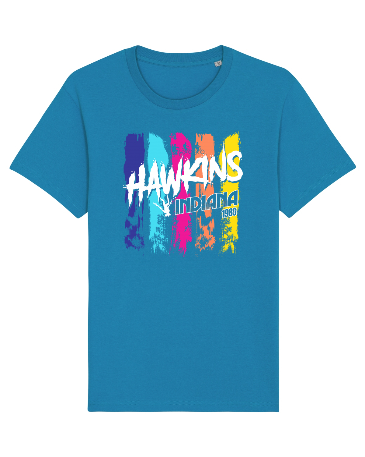 Tricou mânecă scurtă Unisex Rocker Azur