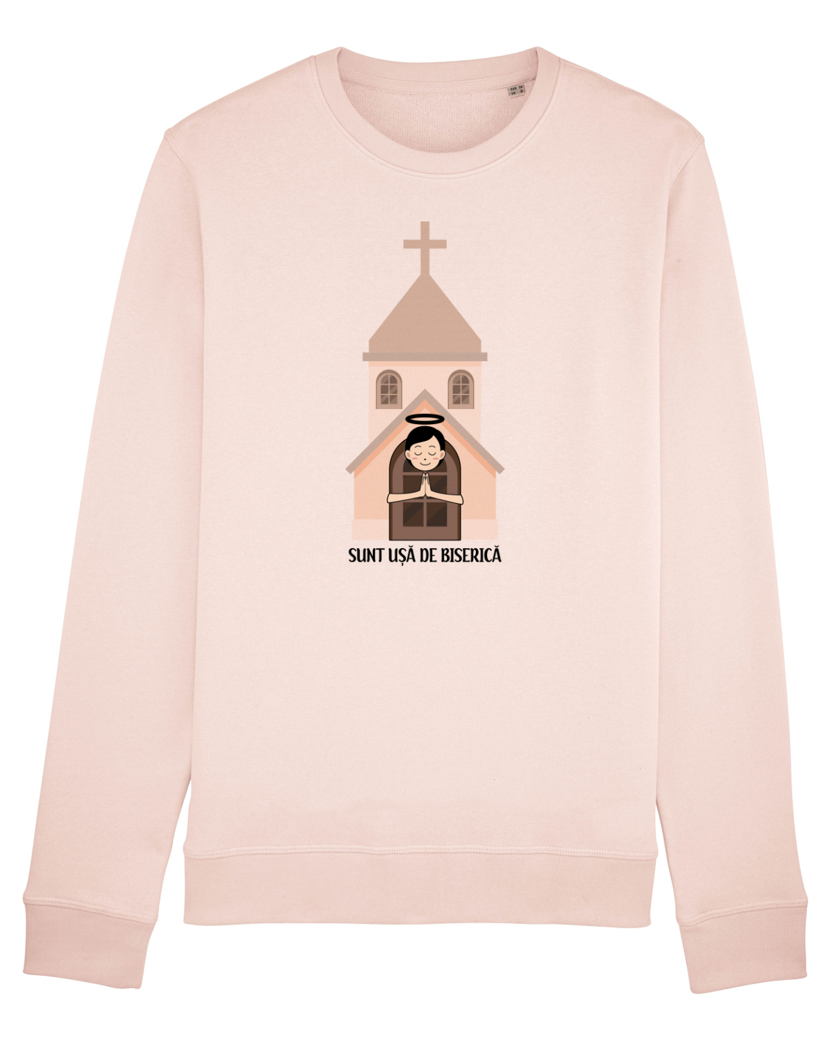 Bluză mânecă lungă Unisex Rise Candy Pink