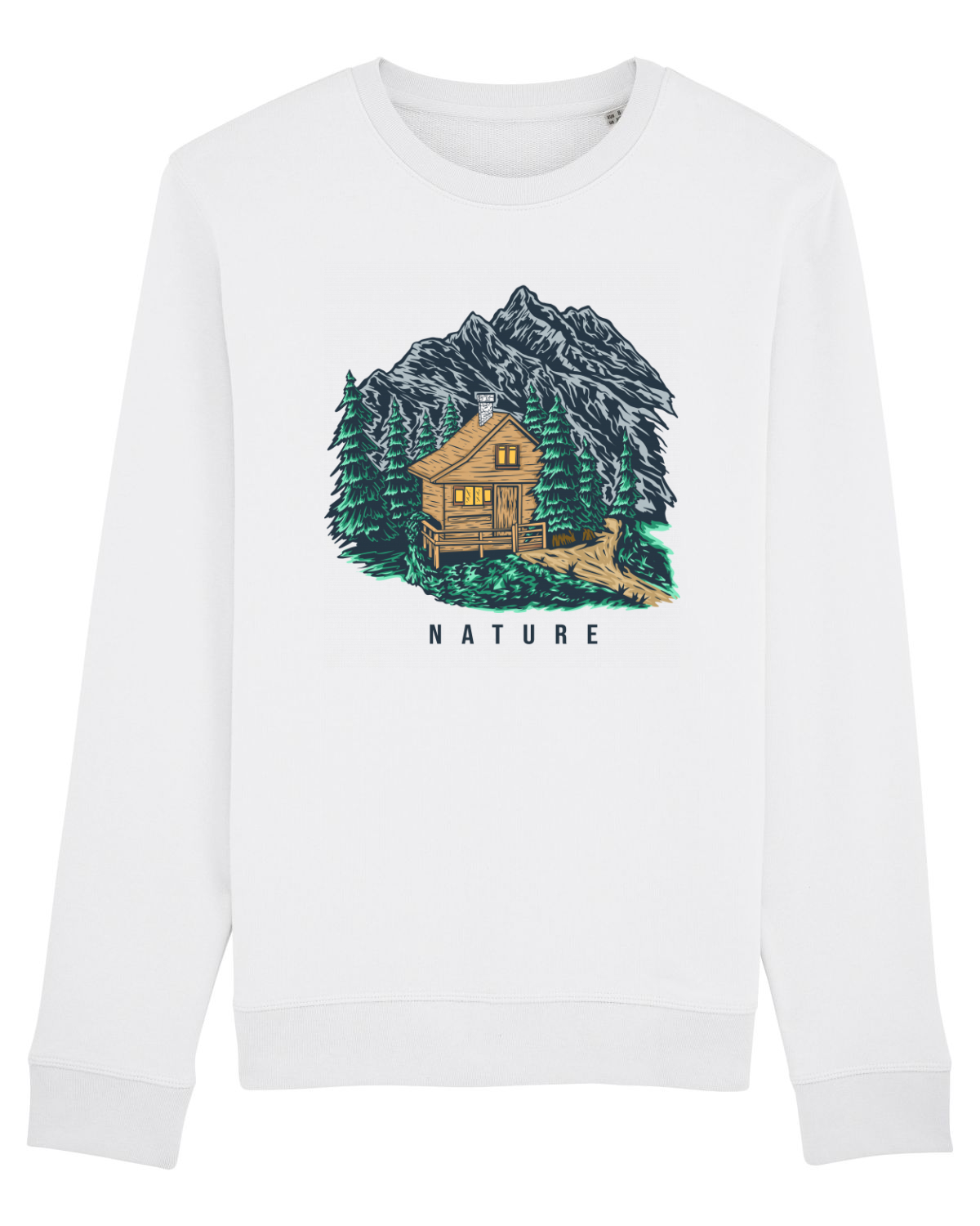 Bluză mânecă lungă Unisex Rise White