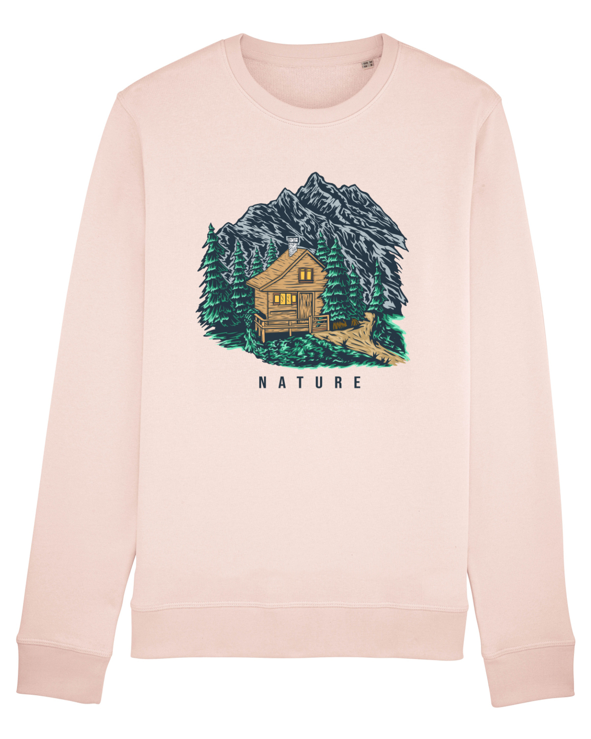 Bluză mânecă lungă Unisex Rise Candy Pink