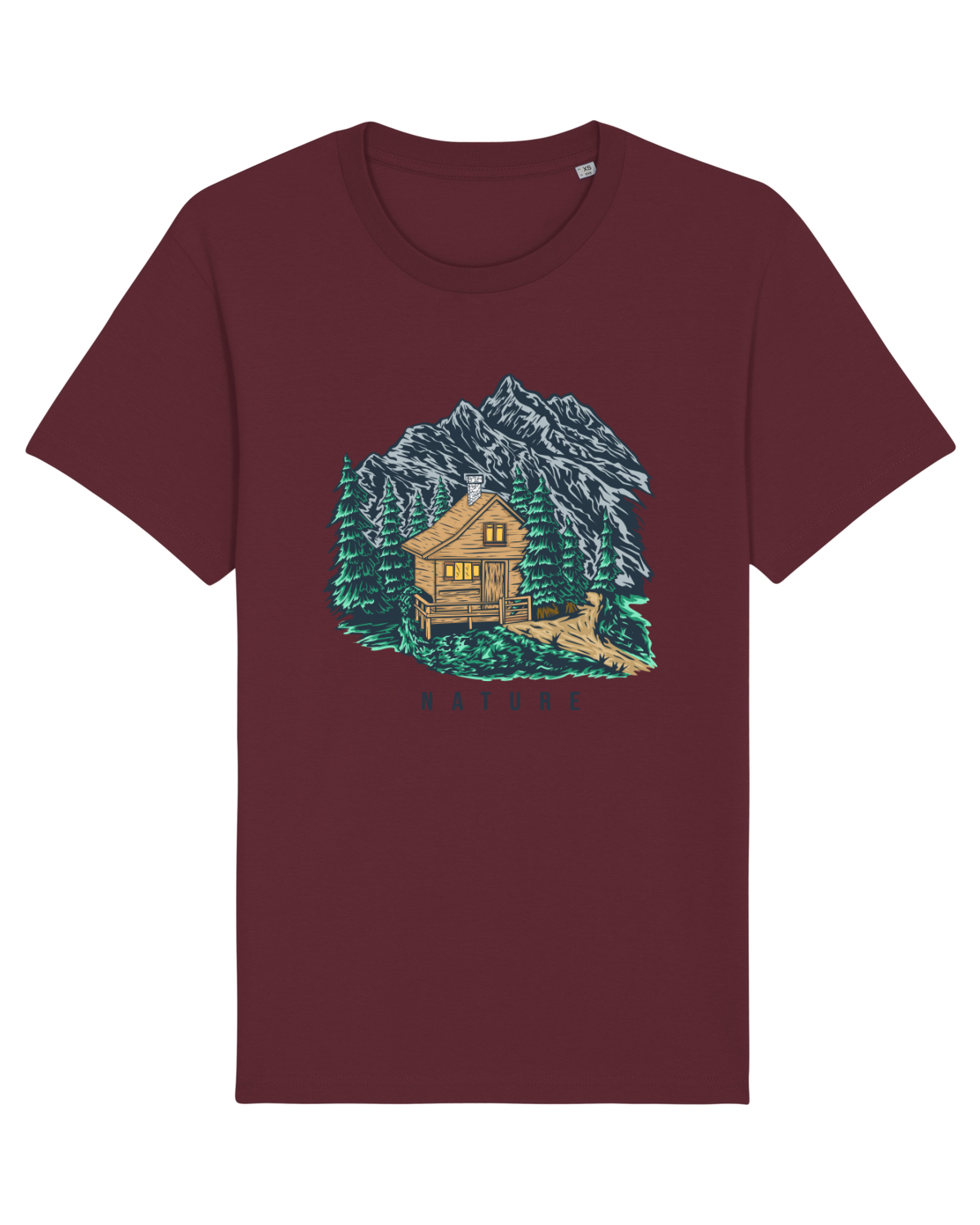 Tricou mânecă scurtă Unisex Rocker Burgundy