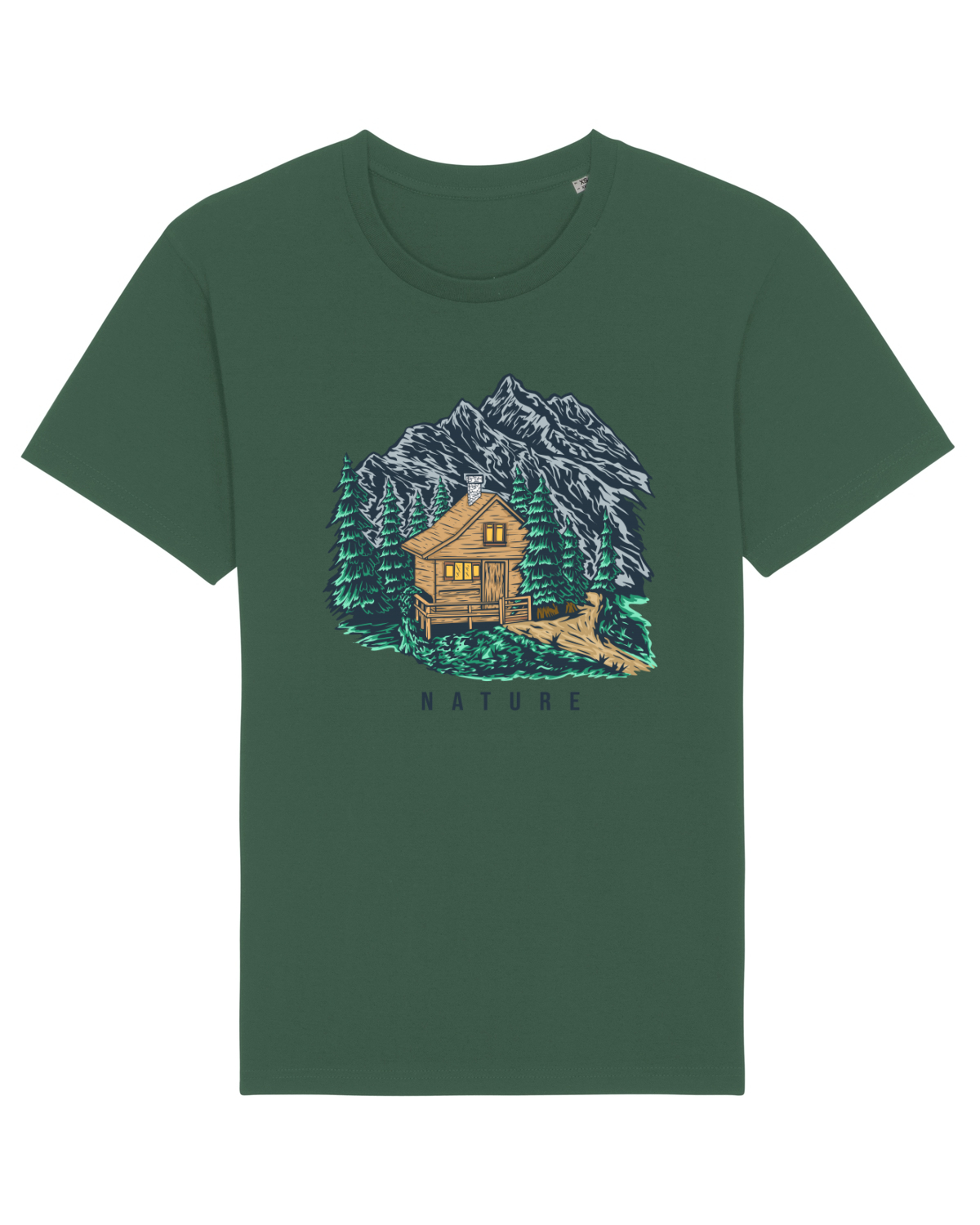 Tricou mânecă scurtă Unisex Rocker Bottle Green