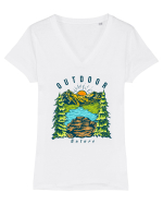 Outdoor Nature Tricou mânecă scurtă guler V Damă Evoker