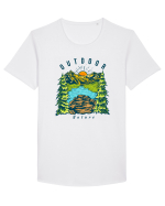 Outdoor Nature Tricou mânecă scurtă guler larg Bărbat Skater