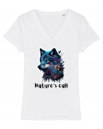 Nature's call - V2 Tricou mânecă scurtă guler V Damă Evoker