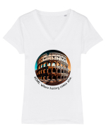 ROME - V1 Tricou mânecă scurtă guler V Damă Evoker