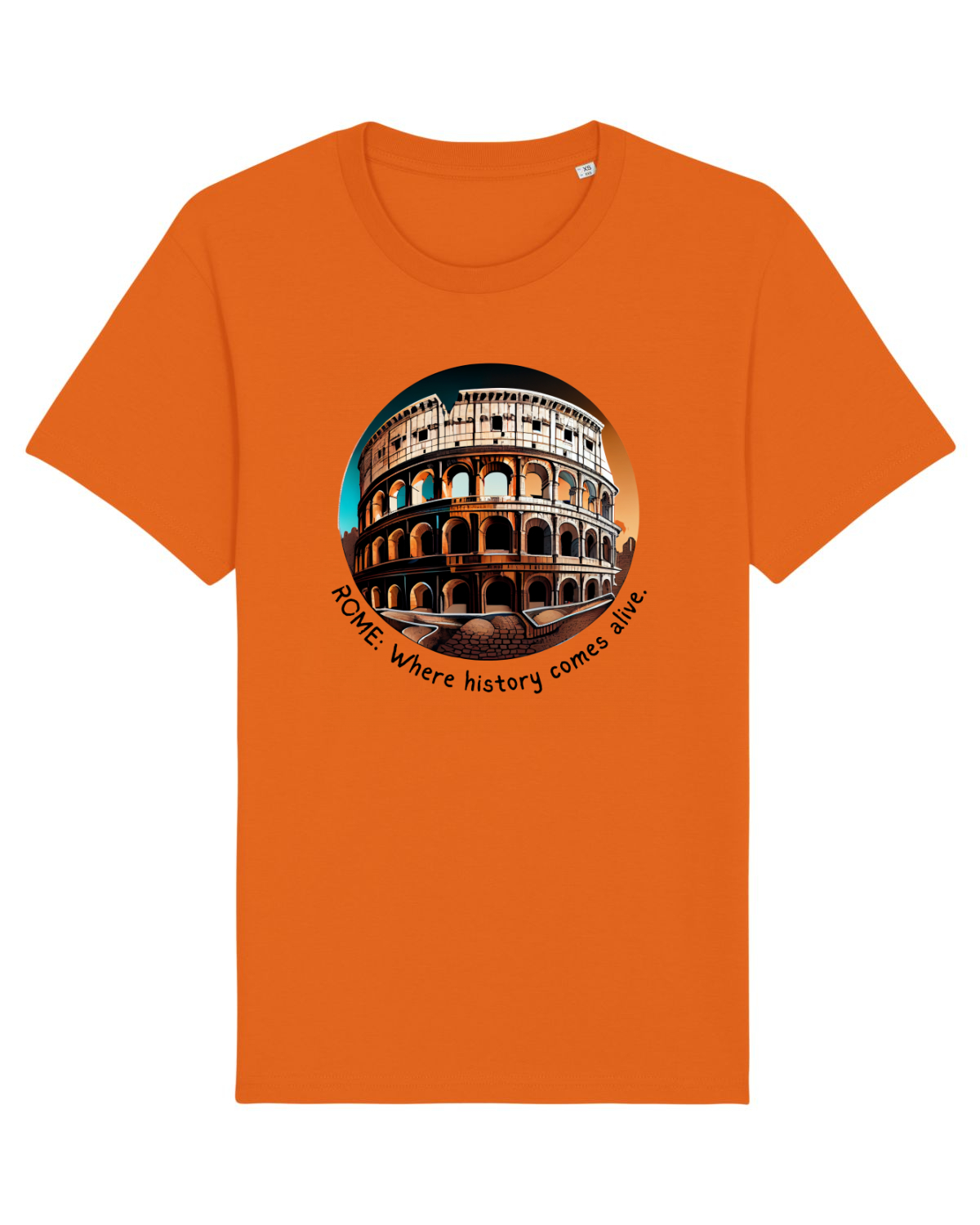 Tricou mânecă scurtă Unisex Rocker Bright Orange